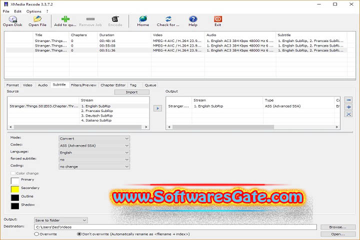 XMedia Recode : Version 3.6.0.1 (Latest Software)