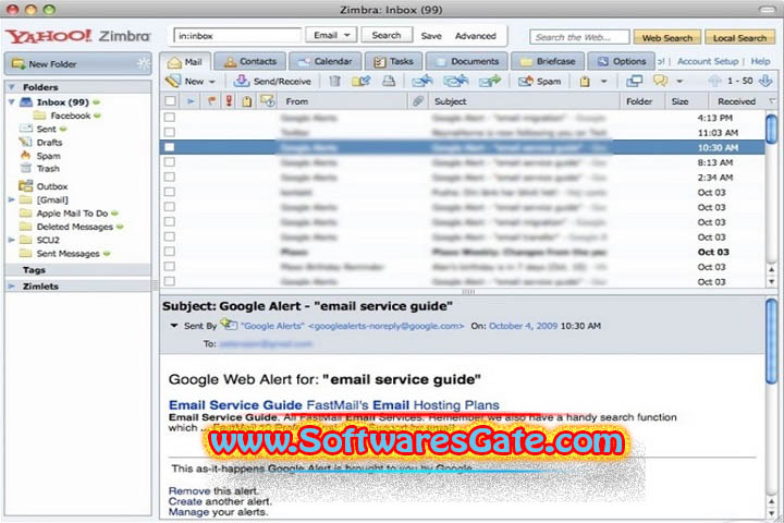 Zimbra Desktop : Version 4.39.0 (Latest Software)