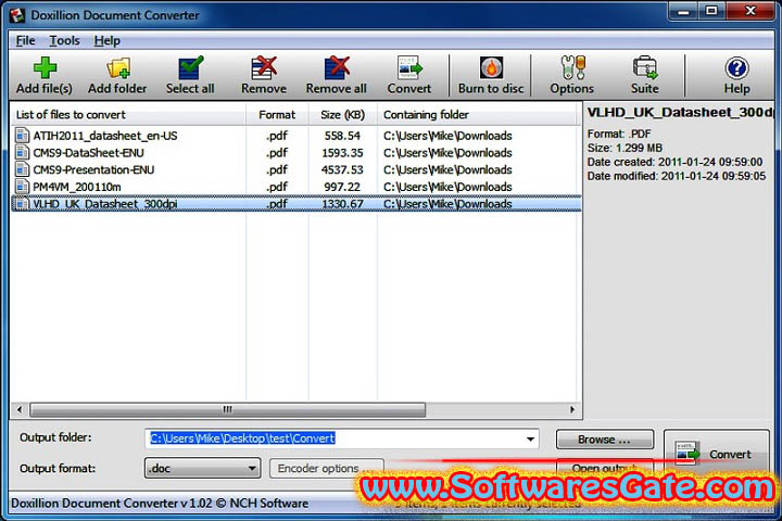 NCH Doxillion Plus : Version 10.07 (Latest Software)