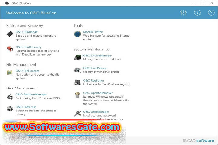 O&O BlueCon : Version 21.5.12098 (Latest Software)