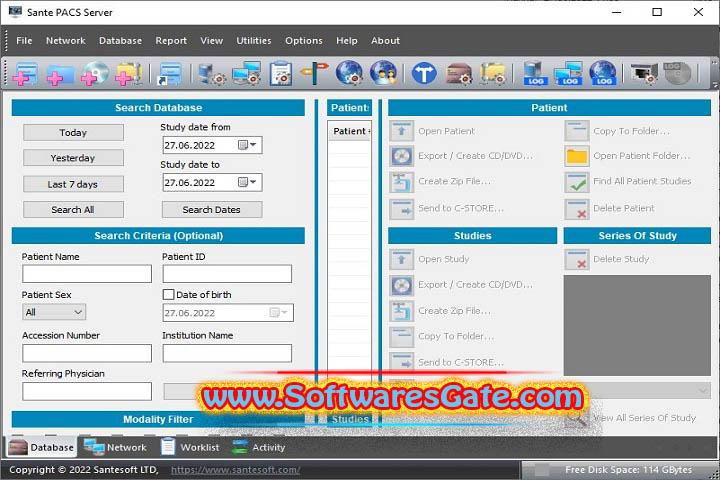 Sante PACS Server : Version 4.0.9 (Latest Software)