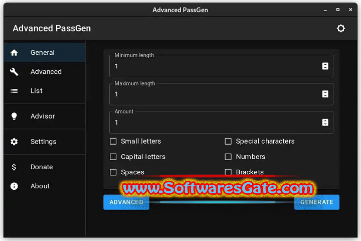 Advanced PassGen : Version 2.5.2 (Latest Software)