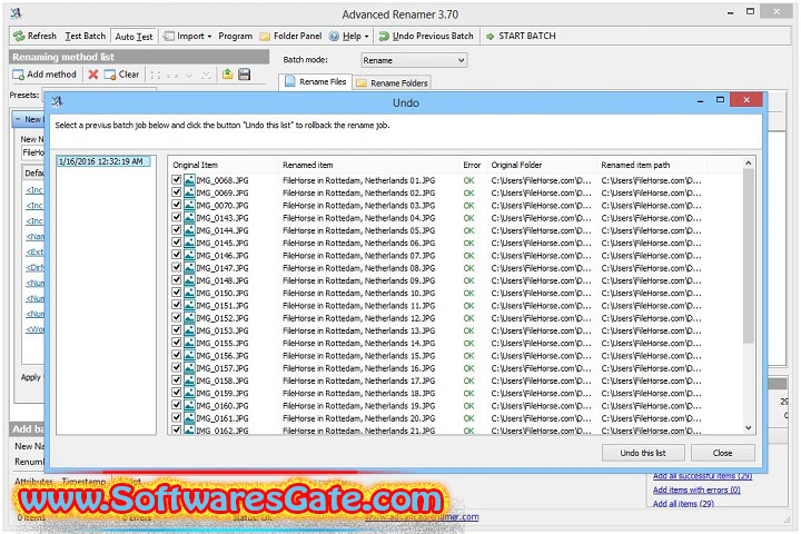 Advanced Renamer : Version 4.16.1 (Latest Software)