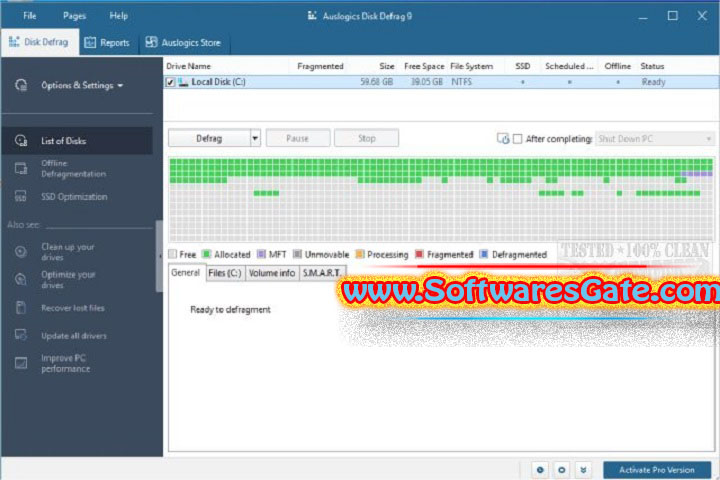 Auslogics Disk Defrag Professional : Version 12.1.0 (Latest Software)