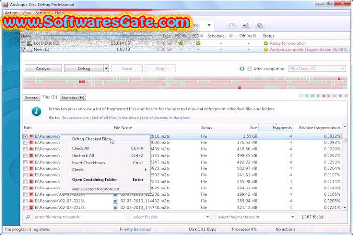 Auslogics Disk Defrag Professional : Version 12.1.0 (Latest Software)