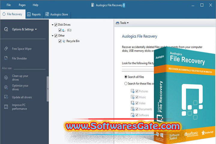 Auslogics File Recovery Professional : Version 12.1.0 (Latest Software)