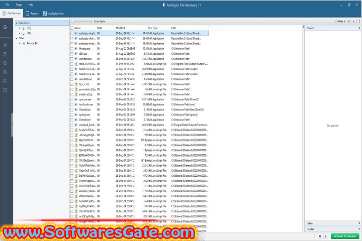Auslogics File Recovery Professional : Version 12.1.0 (Latest Software)