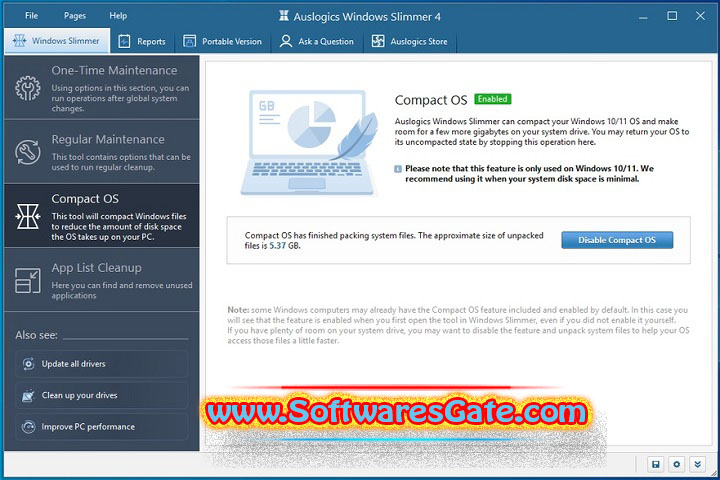 Auslogics Windows Slimmer : Version 5.1.0 (Latest Software)