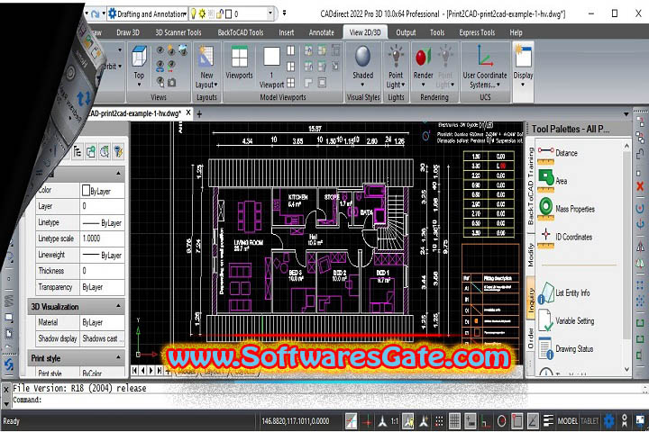 BackToCAD CADdirect 2023 Pro : Version 23.12.2 (Latest Software)