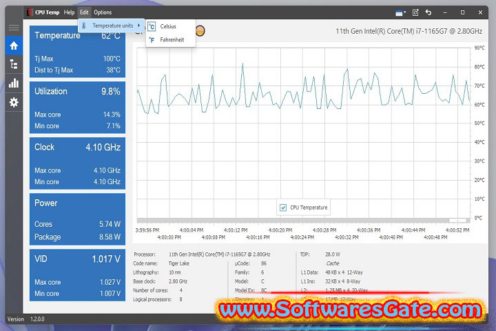 CoderBag CPU Temp : Version 1.8.0 (Latest Software)