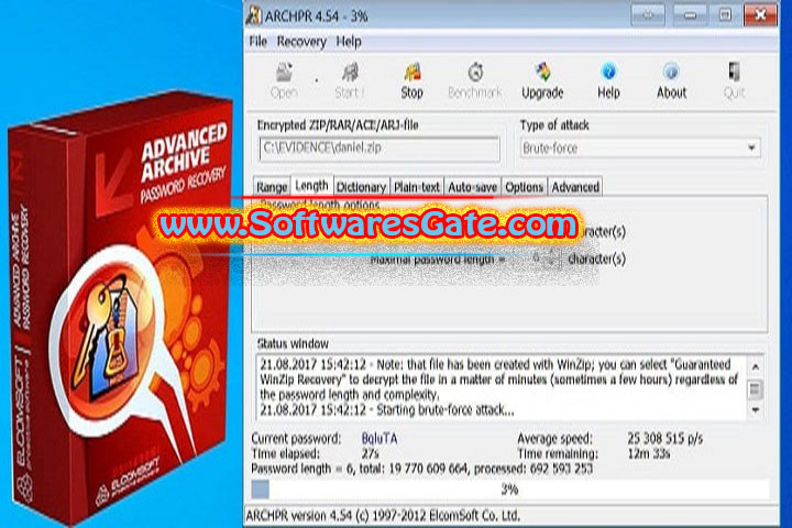 ElcomSoft Advanced Archive Password Recovery Enterprise : Version 4.66.266 (Latest Software)