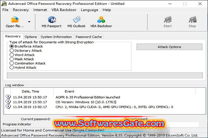 ElcomSoft Advanced WordPerfect Office Password Recovery : Version 1.39.2549 (Latest Software)