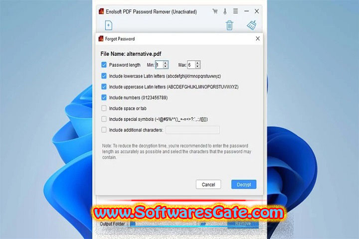 Enolsoft PDF Password Remover : Version 2.0.0 (Latest Software)