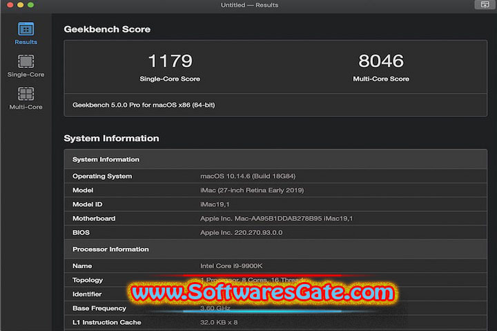Geekbench Pro : Version 6.5 (Latest Software) Geekbench Pro : Version 6.5 (Latest Software)