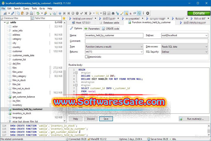 HeidiSQL : Version 12.11.0.7065 (Latest Software) HeidiSQL : Version 12.11.0.7065 (Latest Software)