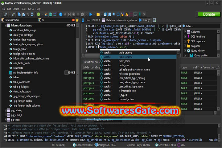 HeidiSQL : Version 12.11.0.7065 (Latest Software) HeidiSQL : Version 12.11.0.7065 (Latest Software)