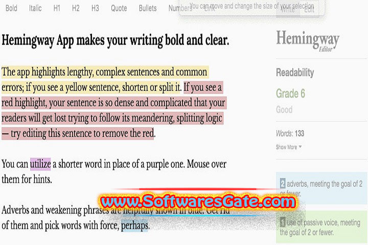 Hemingway Editor : Version 3.0.8 (Latest Software)
