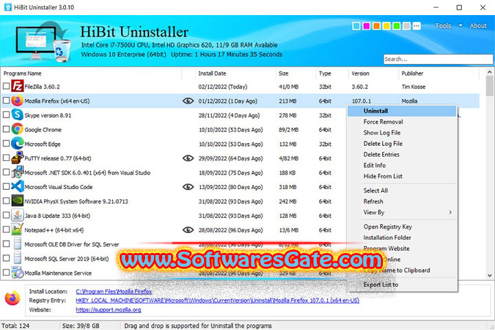 HiBit Uninstaller : Version 3.2.70 (Latest Software)
