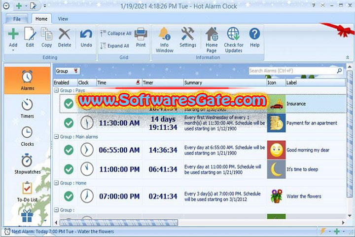 Hot Alarm Clock : Version 6.4.3.0 (Latest Software) Hot Alarm Clock : Version 6.4.3.0 (Latest Software)