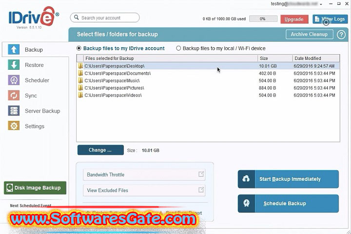 IDrive : Version 7.0.0.48 (Latest Software) IDrive : Version 7.0.0.48 (Latest Software)
