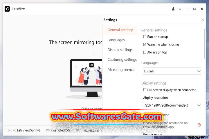 LetsView : Version 1.1.1.6 (Latest Software) LetsView : Version 1.1.1.6 (Latest Software)