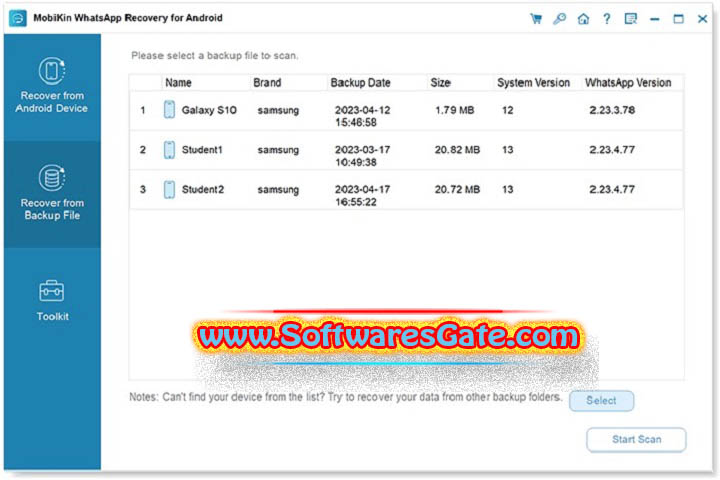 MobiKin Recovery for WhatsApp : Version 2.2.13 (Latest Software)