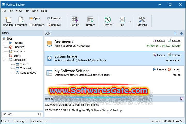 Perfect Backup : Version 3.4.0 (Latest Software)