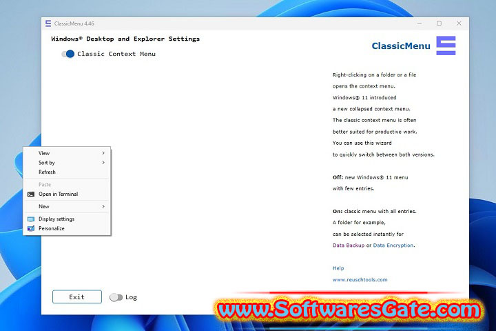 Reuschtools ClassicMenu : Version 4.65 (Latest Software)