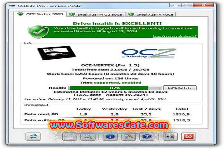 SSDLife Pro : Version 2.5.82 (Latest Software) SSDLife Pro : Version 2.5.82 (Latest Software)