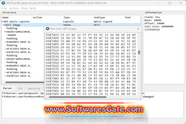 UEFITool : Version A71 (Latest Software)