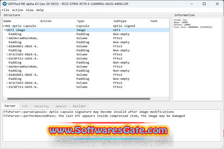 UEFITool : Version A71 (Latest Software)