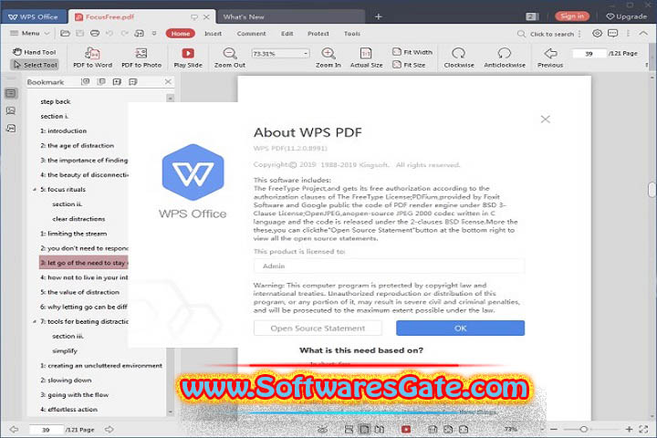 WPS Office : Version 2019 v11.2.0.8991 (Latest Software) WPS Office : Version 2019 v11.2.0.8991 (Latest Software)