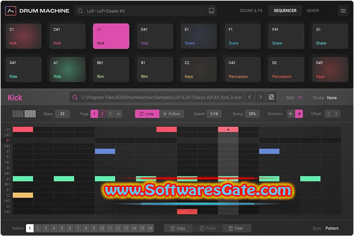 ADSR Sounds ADSRDrumMachine : Version 1.4.0 (Latest Software)