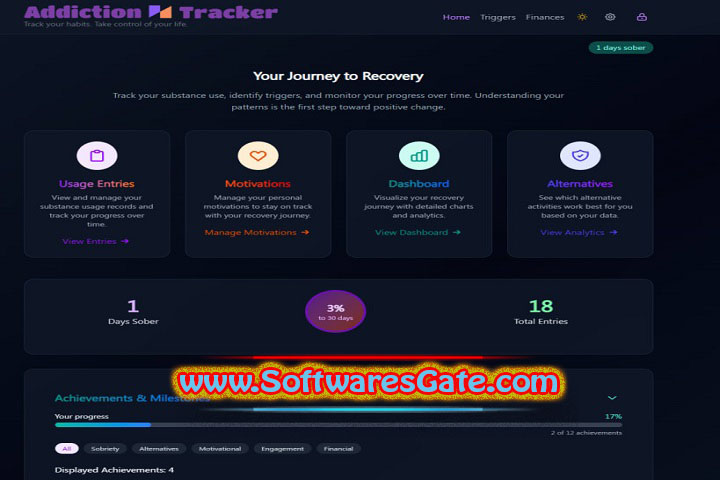Addiction Tracker : Version 0.0.18 (Latest Software)