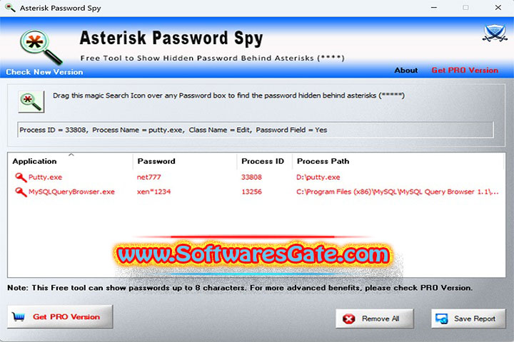 Asterisk Password Spy : Version 13.0 (Latest Software) Asterisk Password Spy : Version 13.0 (Latest Software)