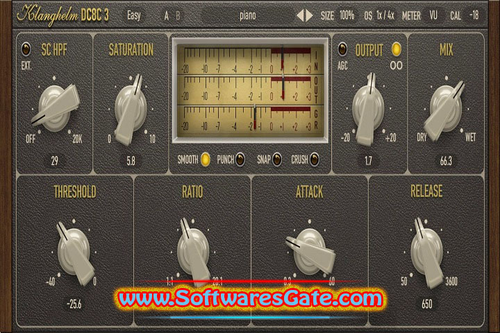 Klanghelm DC8C 3 advanced compressor : Version 3.3.2 (Latest Software)
