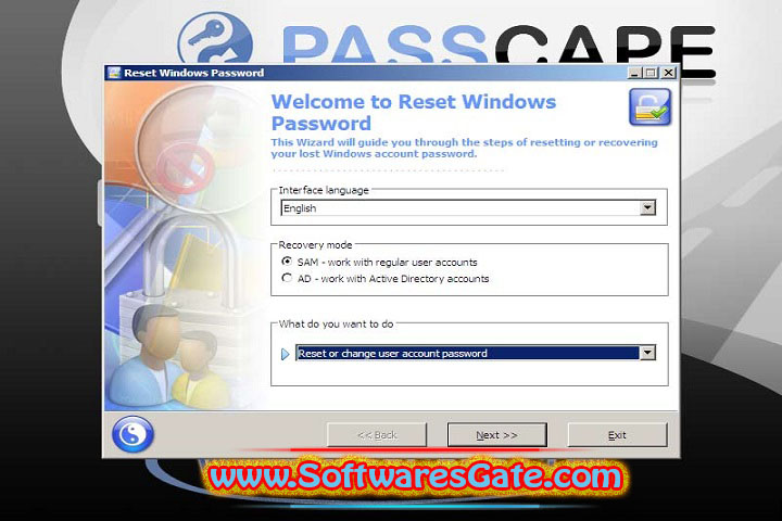Passcape Windows Password Recovery Advanced : Version 15.2.1.1399 (Latest Software) Passcape Windows Password Recovery Advanced : Version 15.2.1.1399 (Latest Software)