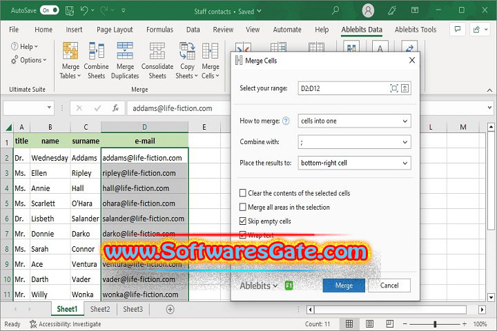 Ablebits Ultimate Suite for Excel Business Edition : Version 2026.1.3869.2548 (Latest Software)