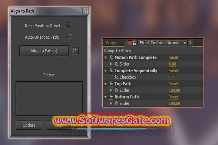 Aescripts Align To Path : Version 1.7.2 for After Effects (Latest Software)
