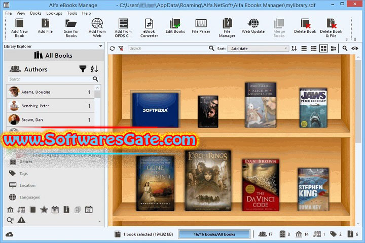 Alfa eBooks Manager Pro Web : Version 9.3.5.1 (Latest Software) Alfa eBooks Manager Pro Web : Version 9.3.5.1 (Latest Software)