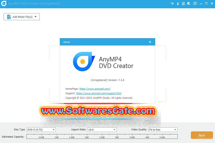 AnyMP4 DVD Creator : Version 7.3.22 (Latest Software)