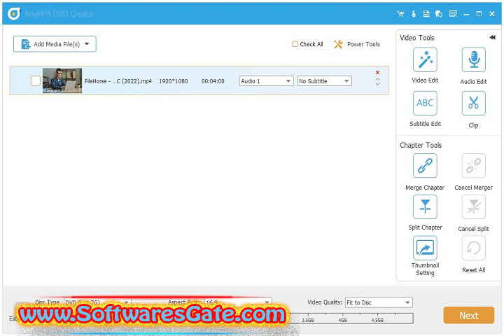 AnyMP4 DVD Creator : Version 7.3.22 (Latest Software)