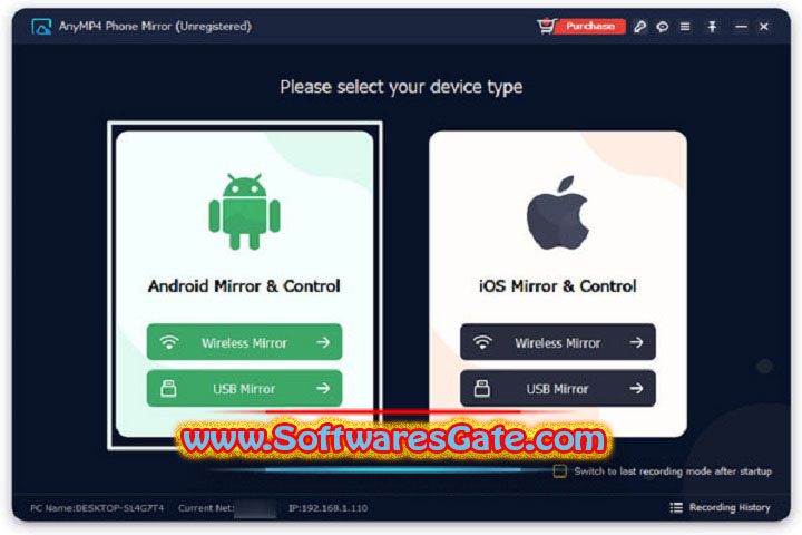 AnyMP4 Phone Mirror : Version 1.1.16 (Latest Software) AnyMP4 Phone Mirror : Version 1.1.16 (Latest Software)