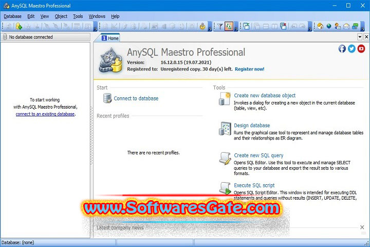 AnySQL Maestro Professional : Version 16.12.0.15 (Latest Software)