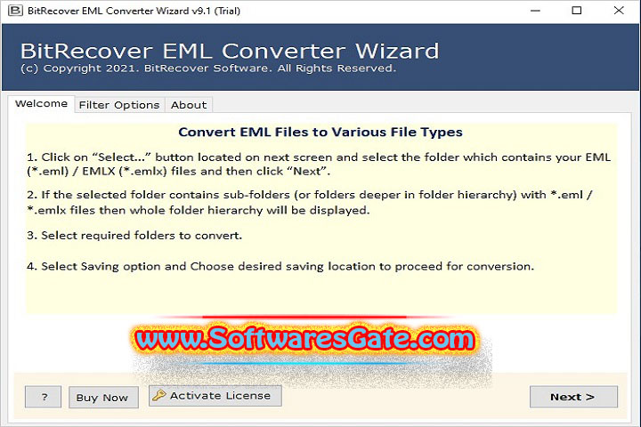 BitRecover EML Converter Wizard : Version 12.4 (Latest Software)