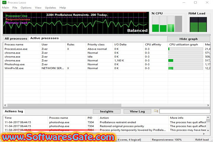 Bitsum Process Lasso Pro : Version 16.0.0.42 (Latest Software)
