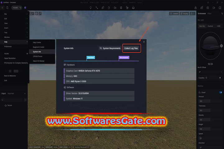 D5 Render : Version 2.6.1.0423 (Latest Software)