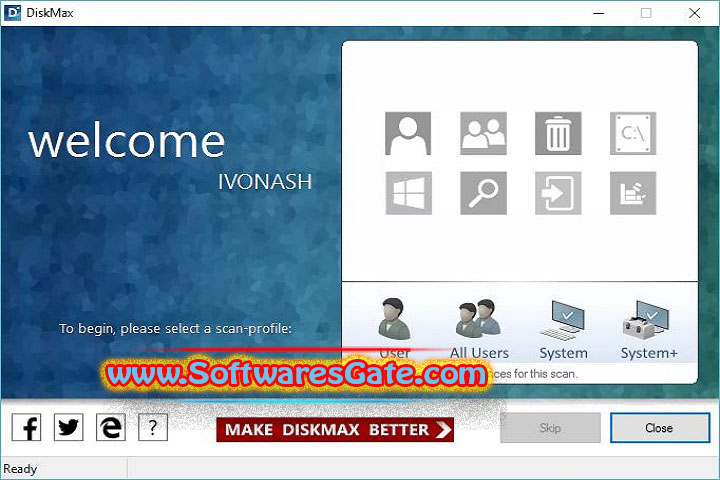 DiskMax : Version 7.2.6.0 (Latest Software)