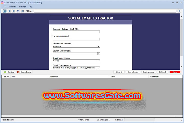 Estrattoredati Social Email Extractor : Version 7.1.0 (Latest Software) Estrattoredati Social Email Extractor : Version 7.1.0 (Latest Software)