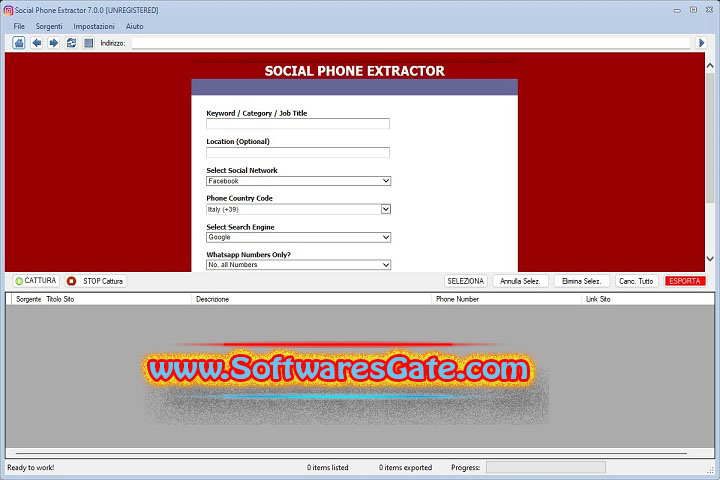 Estrattoredati Social Email Extractor : Version 7.1.0 (Latest Software) Estrattoredati Social Email Extractor : Version 7.1.0 (Latest Software)